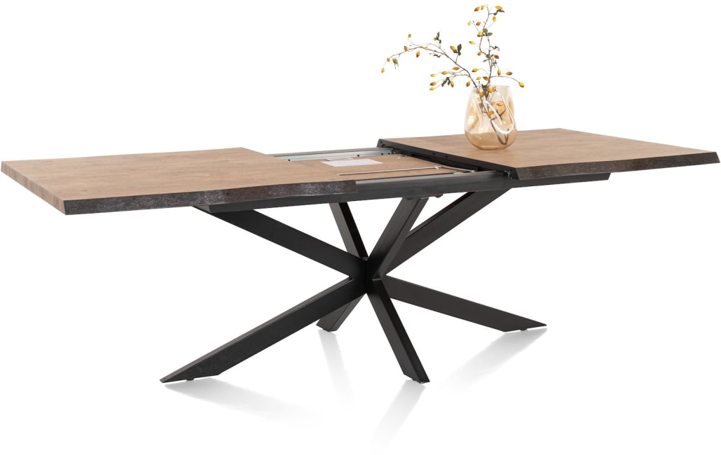 H&H - Évora - table à rallonge 190 (+ 60) x 100 cm