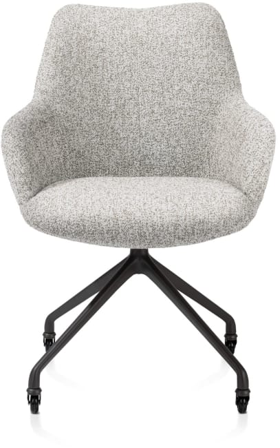 XOOON - Mats - Armlehnstuhl - Aluminium Gestell + Rollen - selected choices