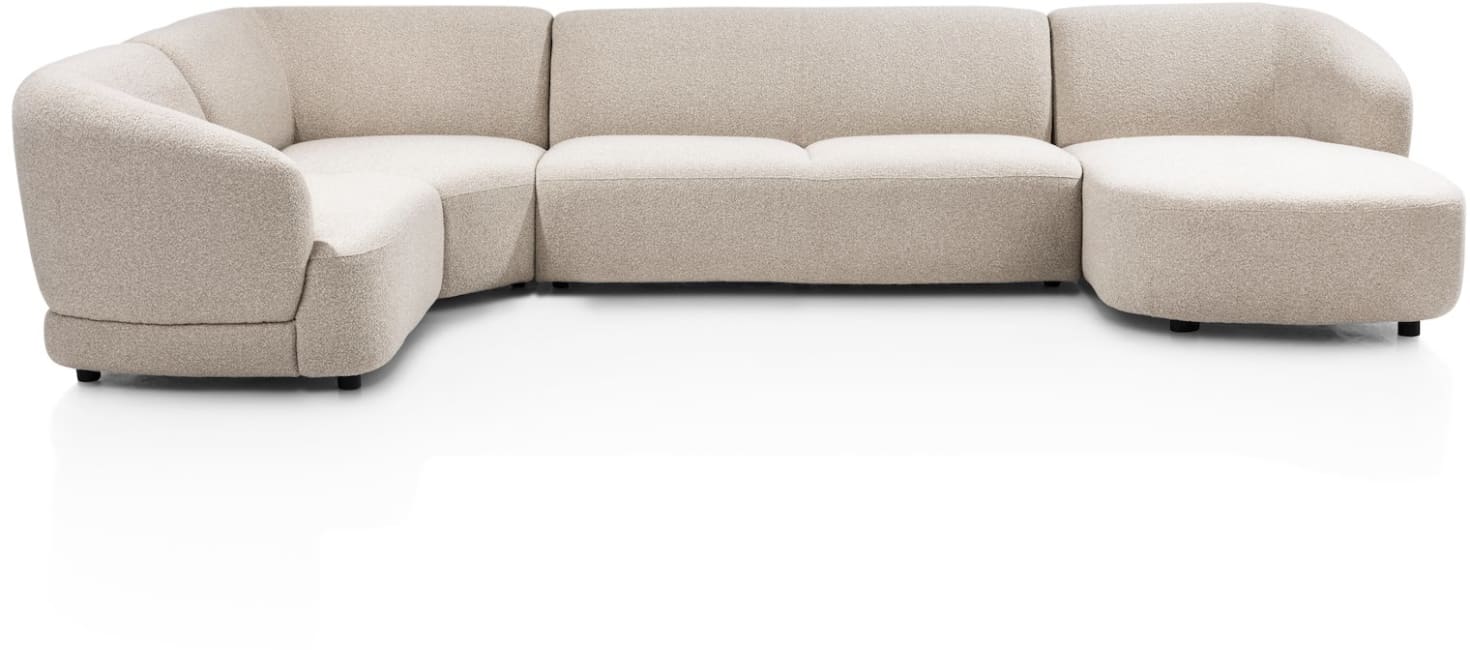 XOOON - Cervo - Sofas - 1 Sitzer Armlehne links - Eckteil gross - 2,5 Sitzer ohne Armlehnen - rundlicher Longchair rechts