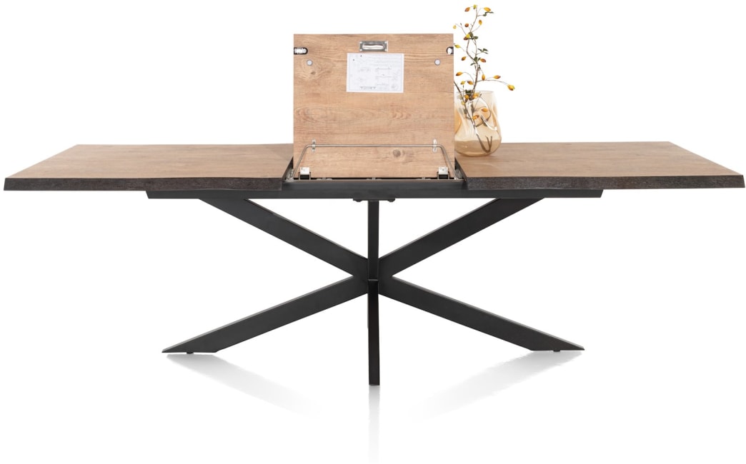 H&H - Évora - table à rallonge 190 (+ 60) x 100 cm