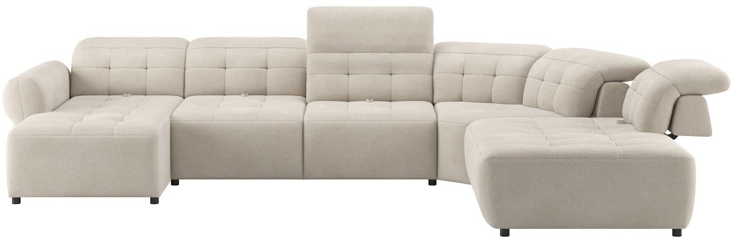 Henders and Hazel - Bologna - Banken - longchair links - 2,5 zits - hoek - ottomane rechts - verstelbare rug - electrisch verstelbaar