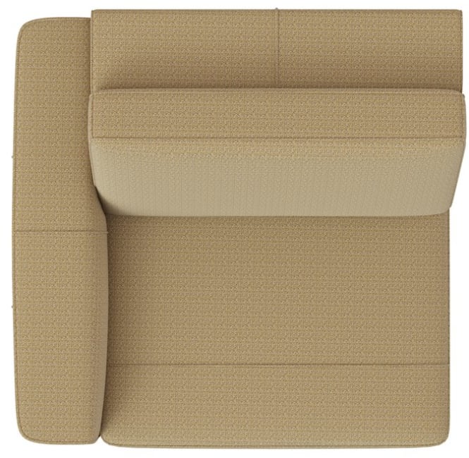 XOOON - Denver - Minimalistisches Design - Sofas - 1-Sitzer XXL Armlehne links