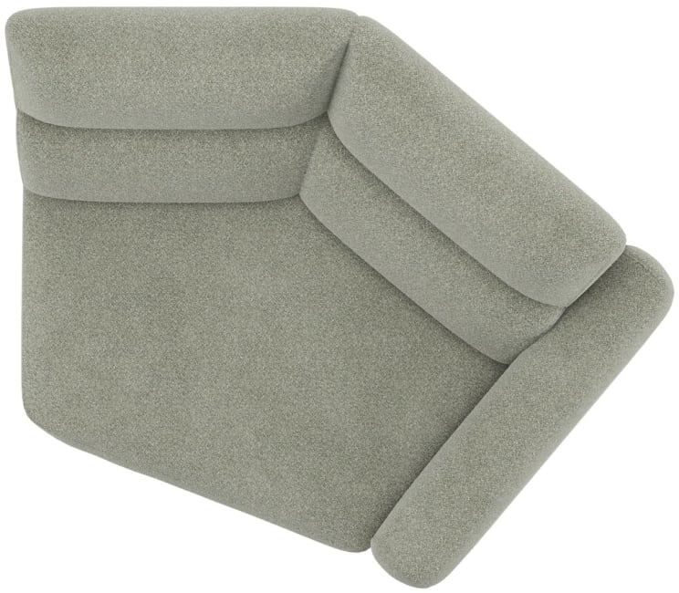 XOOON - Creazzo - Sofas - 1-Sitzer 45° - Armlehne rechts - Fest - Standardfuß