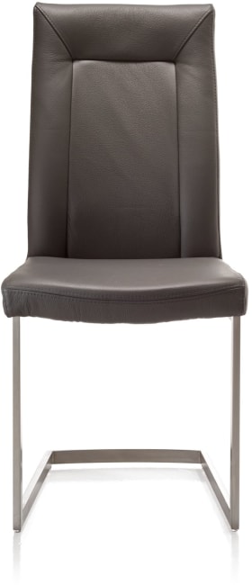 H&H - Alexis - Moderne - chaise - inox pied traineau carre + poignee