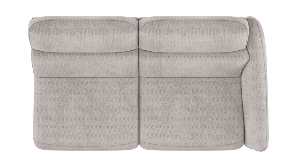 H&H - Maelys - Canapés - 3-place accoudoir droit - réglable électrique - 1 x 2 moteurs