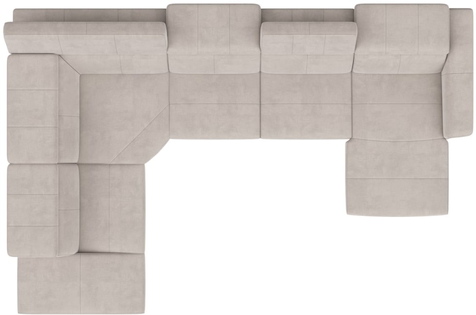 H&H - Bangkok - Canapés - Ottomane petit gauche - partie d&#39;angle - 2,5 places sans accoudoir - meridienne petit droite