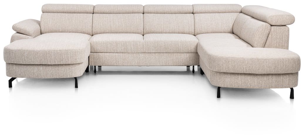 Henders & Hazel - Pertina - Sofas - Longchair links - 2,5 Sitzer ohne Armlehne - Ottomane gross rechts