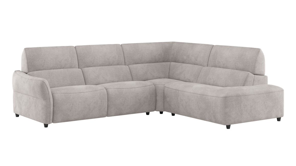 H&H - Maelys - Canapés - 2,5 places accoudoir gauche - partie d&#39;angle - ottomane petite droite