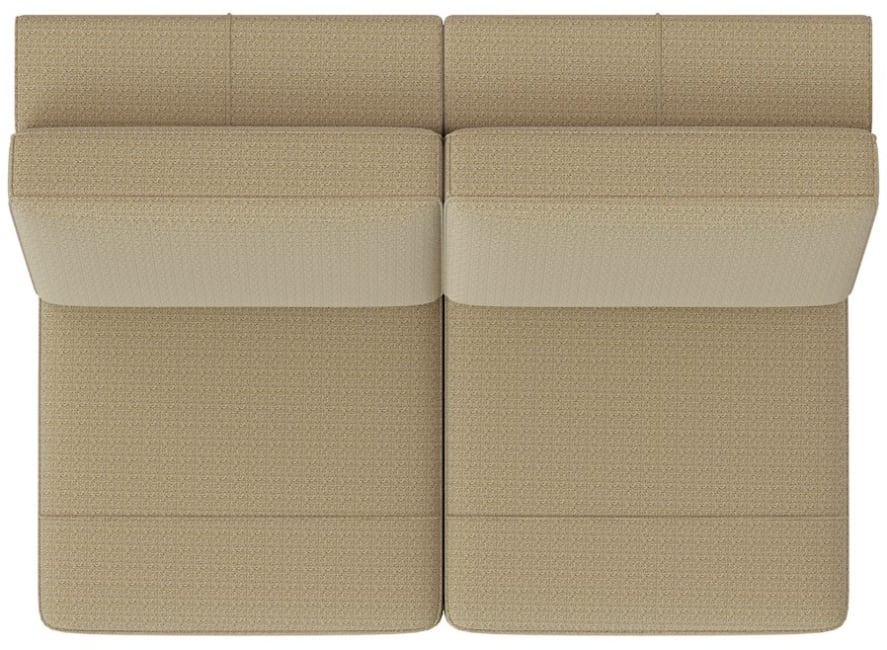 XOOON - Denver - Minimalistisches Design - Sofas - 2-Sitzer ohne Armlehnen