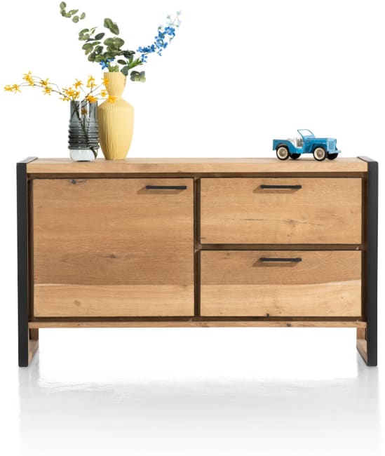 Metalo, Sideboard 140 cm - 1-Tür + 2-Laden