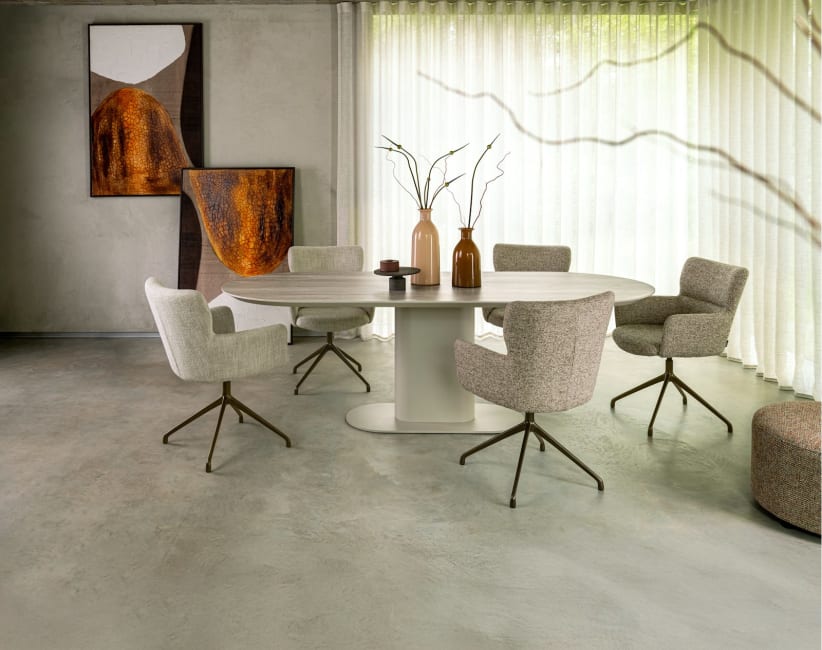 XOOON - Sage - Armlehnstuhl drehbaar - Aluminium Gestell - selected choices