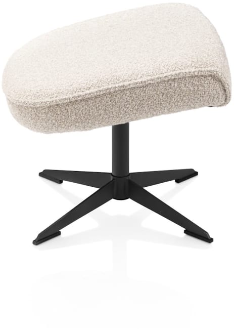 Happy@Home - Andalucia - relax-fauteuil + poef - grafiet poot - knock down