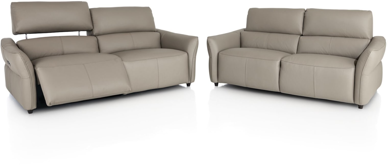 H&H - Mael - Canapés - 3-places - réglable électrique à 6 moteurs - ressorts bonell