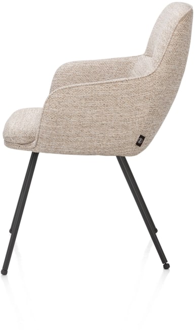 H&H - Marius - chaise à accoudoirs - 4-pieds