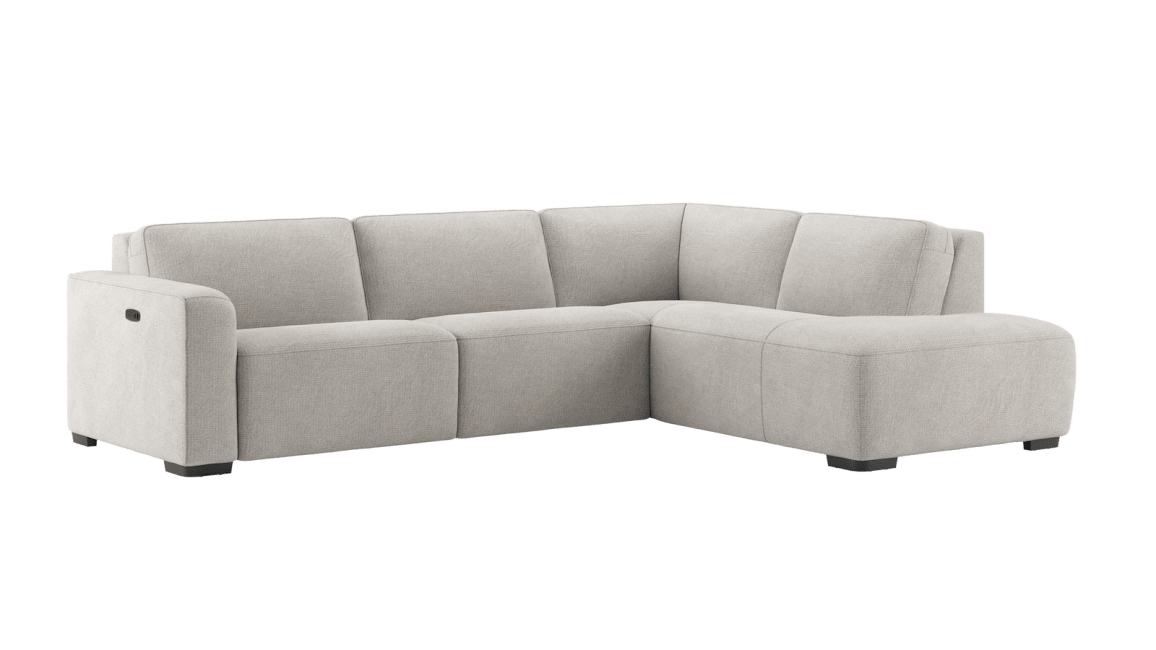 Happy@Home - Babette - Banken - 3 zits arm links electrisch + 1 hoofdsteun - ottomane big rechts