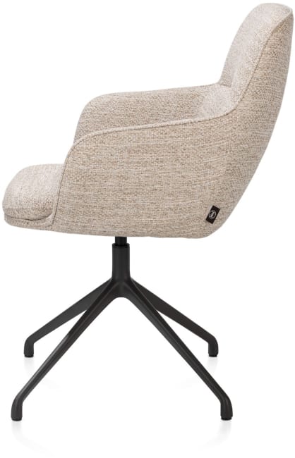 H&H - Marius - chaise à accoudoirs - pivotante