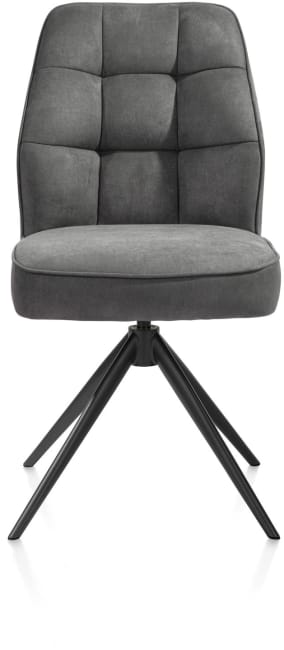 Bell, Stuhl - Gestell Steelbrown - drehbar - Kippfunktion - Taschenfederkern - Stoff Calabria