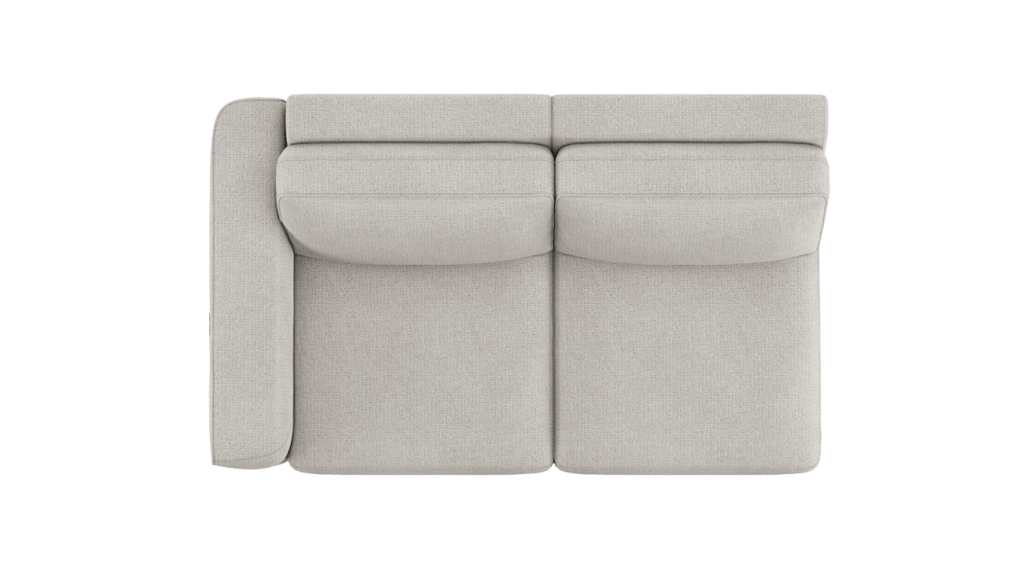 Happy@Home - Babette - Banken - 2.5-zits arm links - electrisch 1 motor + 1 hoofdsteun - bonellvering