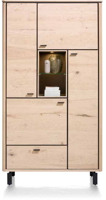 Livada, Schrank 110 cm - 4-Türen + 1-Lade + 2-Nischen