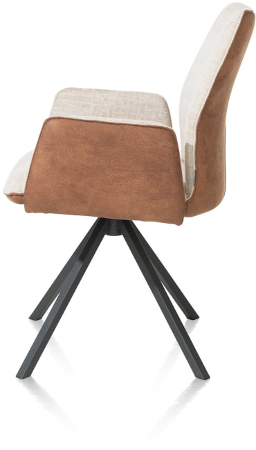 XOOON - Franky - Armlehnstuhl - drehbares Metallgestell