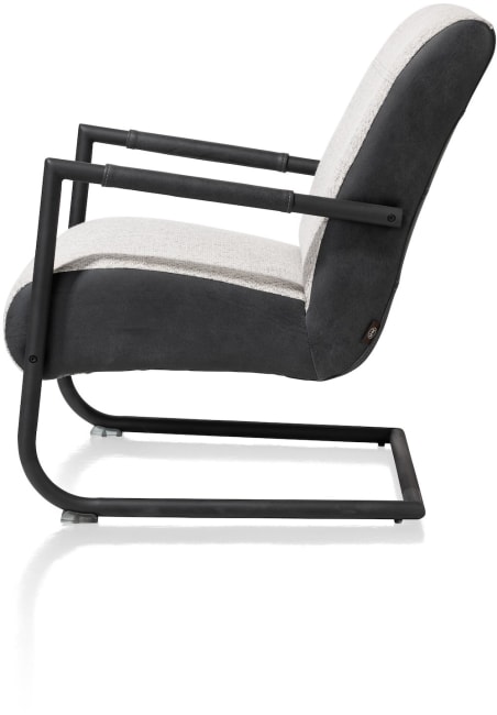 H&H - Jupiter - Industriel - fauteuil + cadre noir (ROB)
