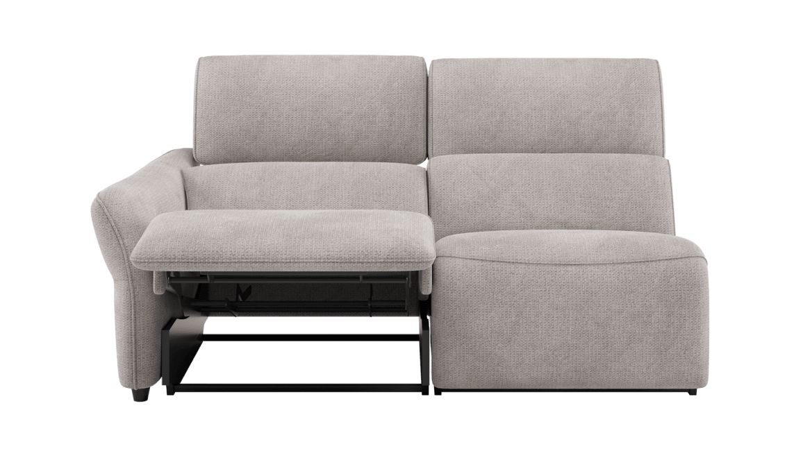 H&H - Maelys - Canapés - 2.5-place accoudoir gauche - réglable électrique - 1 x 2 moteurs