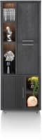 petite armoire 75 cm - 3-portes + 5-niches (+ LED)