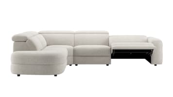 ottomane petite gauche - partie d'angle - 1,5-places - 1,5-places XL electrique -appui-tete reglable