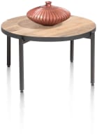 salontafel rond 64 cm - met omkeerbaar blad