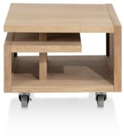 table d'appoint 60 x 60 cm. - pieds & roues inclus