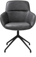 Armlehnstuhl - drehbar - rough off black - Pala