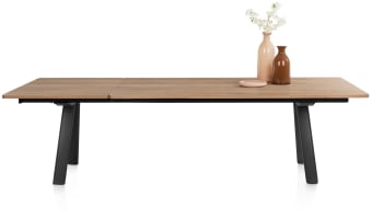 uitschuiftafel 200 (+ 80) x 100cm - onderstel gaat mee naar buiten