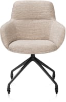 Armlehnstuhl - Rollen - rough off black - bellini