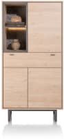 Schrank 100 cm. - 3-Tueren + 1-Lade + 2-Nischen