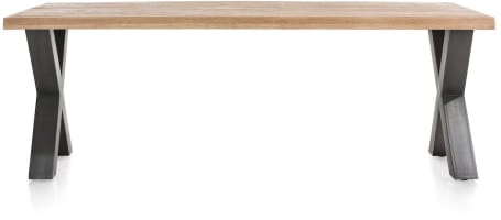 bords effet tronc d'arbre + X-forme pied metal