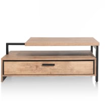 table basse 60 x 110 cm + 1-tiroir t&t + 1-niche