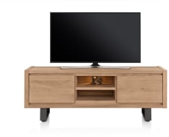 lowboard 170 cm - 2-kleppen + 2-niches (+ LED)