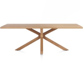table 230 x 100 cm - pied bois central