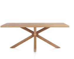 table 200 x 100 cm - pied bois central