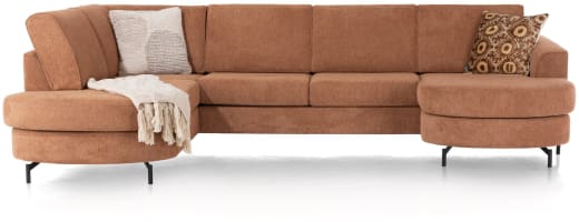 méridienne inclus 3-places + ottomane gauche - Vada