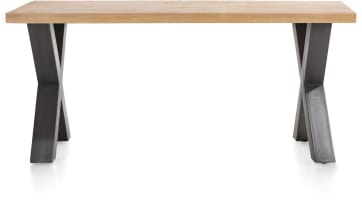 bords effet tronc d'arbre + X-forme pied metal
