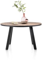 Tisch rund 130 x 110 cm