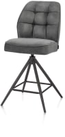 chaise de bar - piétement graphite - pivotante - confort ressorts - Calabria
