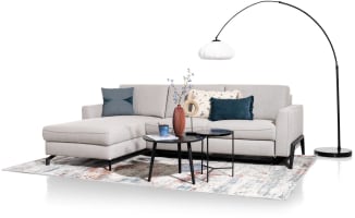 longchair links - 2,5 zits arm rechts