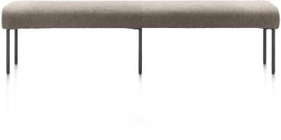 eetkamerbank 200 cm - zonder rug - pocket - stof Livigno