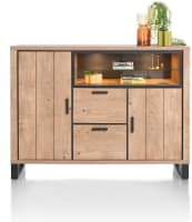 Highboard 160 cm - 2-Türen + 2-Laden + 2-Nischen (+ LED)