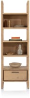 bibliotheque 65 cm. - 1-tiroir + 5-niches