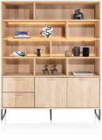 vaisselier 181 cm - 2-portes + 2-tiroirs + 9-niches (+ LED)