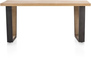 bords effet tronc d'arbre + V-forme pied metal / bois