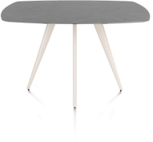 Tresentisch oval 150 X 105 cm. - 4 Fuß - creme